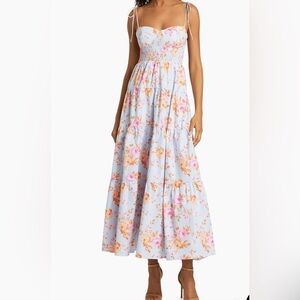 Wayf Women's Rachelle Floral Tiered Maxi Dress